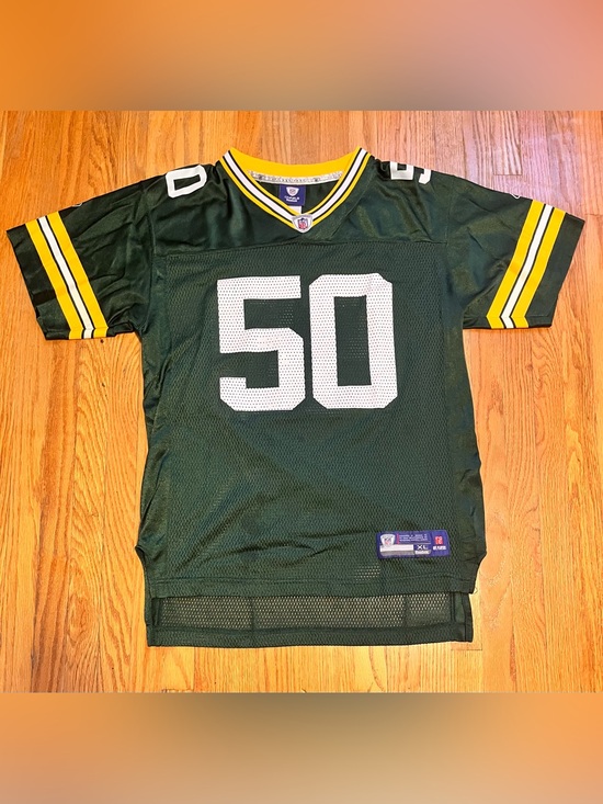 Reebok Other - Reebok Mesh AJ Hawk Football Jersey Number 50 Yourh Size XL Green Bay